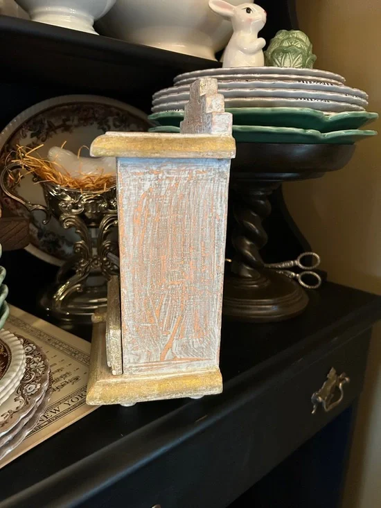 Chippy Wooden Butter Pat Display Cabinet - Picture 9 of 10